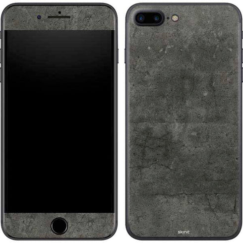 Dark Iron Grey Concrete iPhone 8 Plus Skin